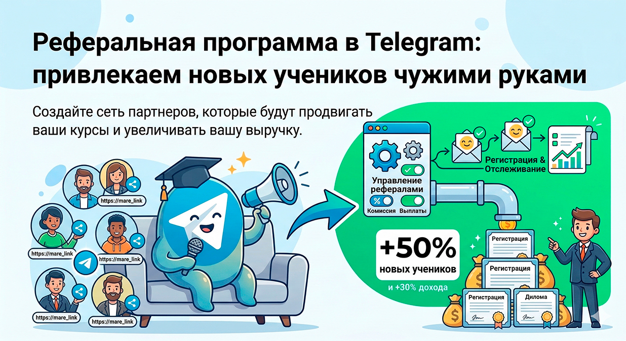 Реферальная программа в Telegram